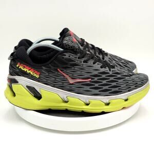 Hoka One One Vanquish 2 Mens Size 11.5 Yellow Gray ATR Running Comfort Shoes